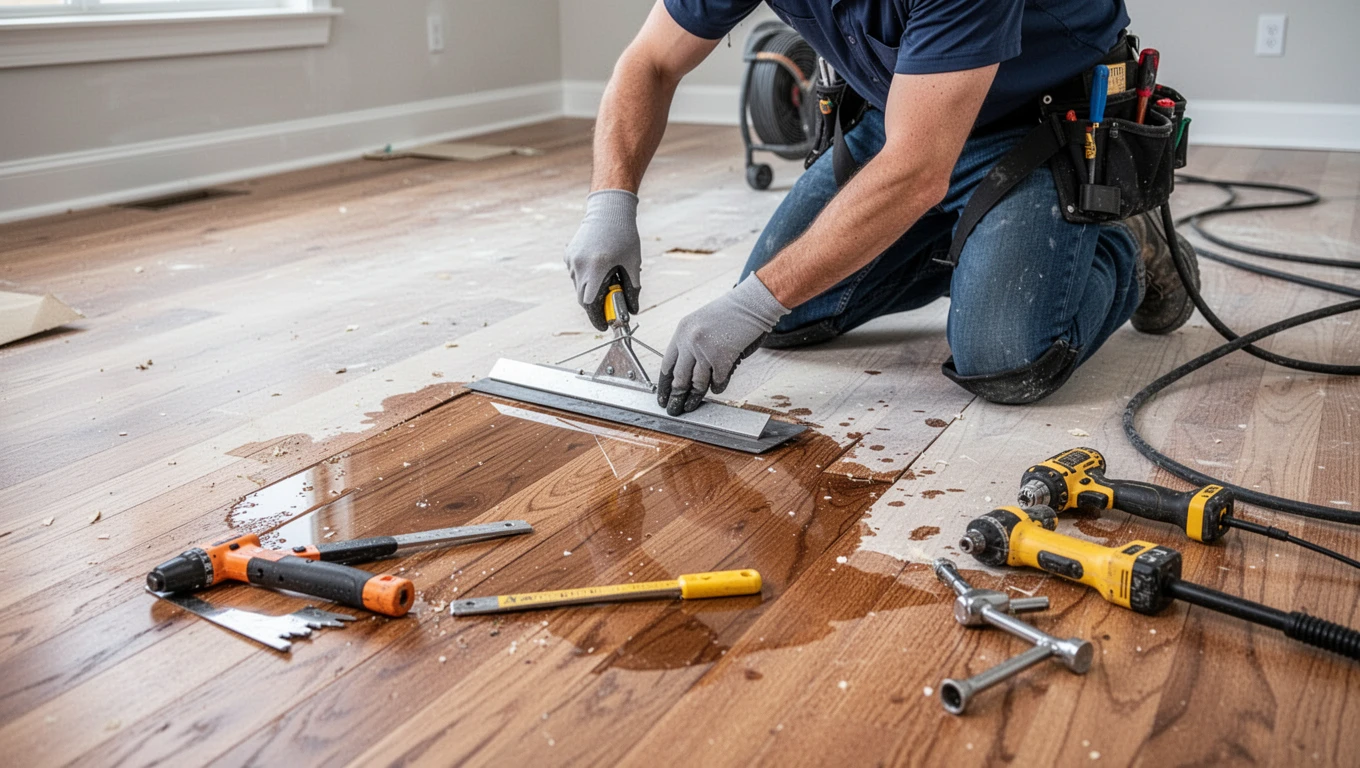 Hardwood Floor Water Damage Repair